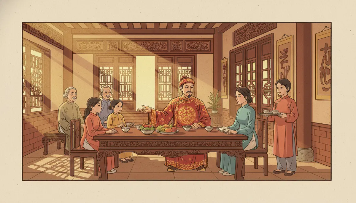 Sao Thái Dương - family scene