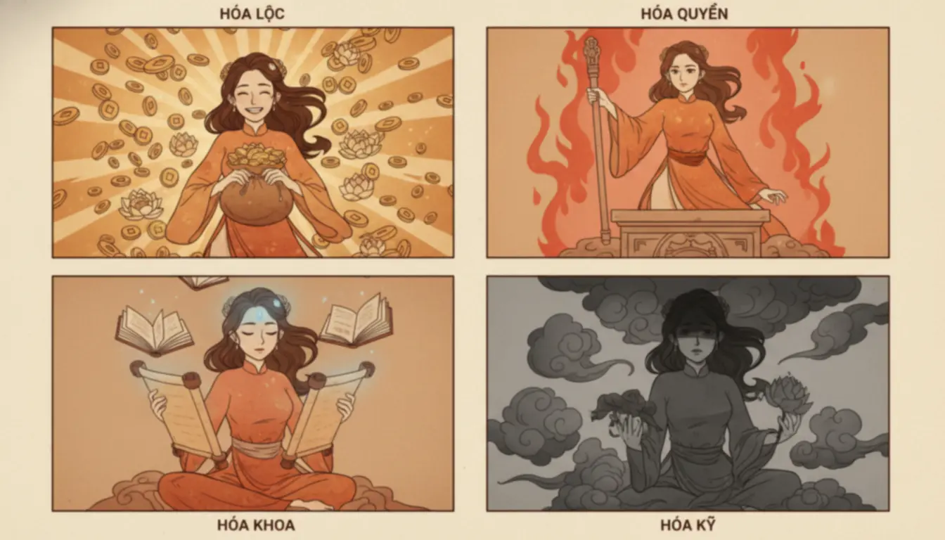 Sao Thiên Riêu - tu hoa transformation