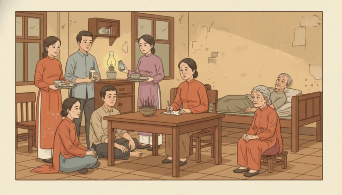 Sao Thiên Thương - family scene
