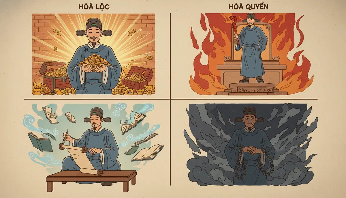 Sao Thiên Tướng - tu hoa transformation