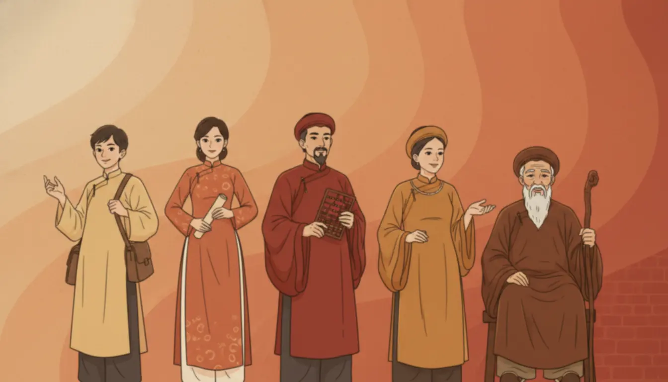 Tử vi tuổi Sửu năm 2026 - Five Age Groups Illustration